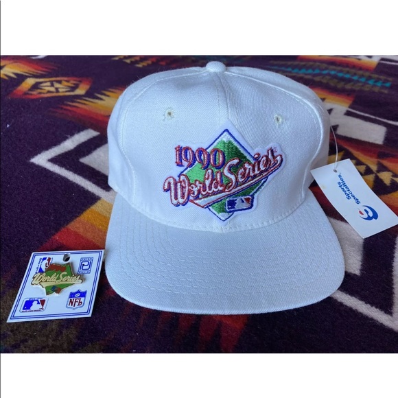 Oakland Athletics 1990 World Series Hat & Pin Set - Picture 2 of 8